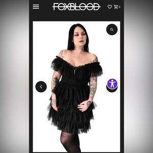 Foxblood Stephanie Dagger Dress XS NWT